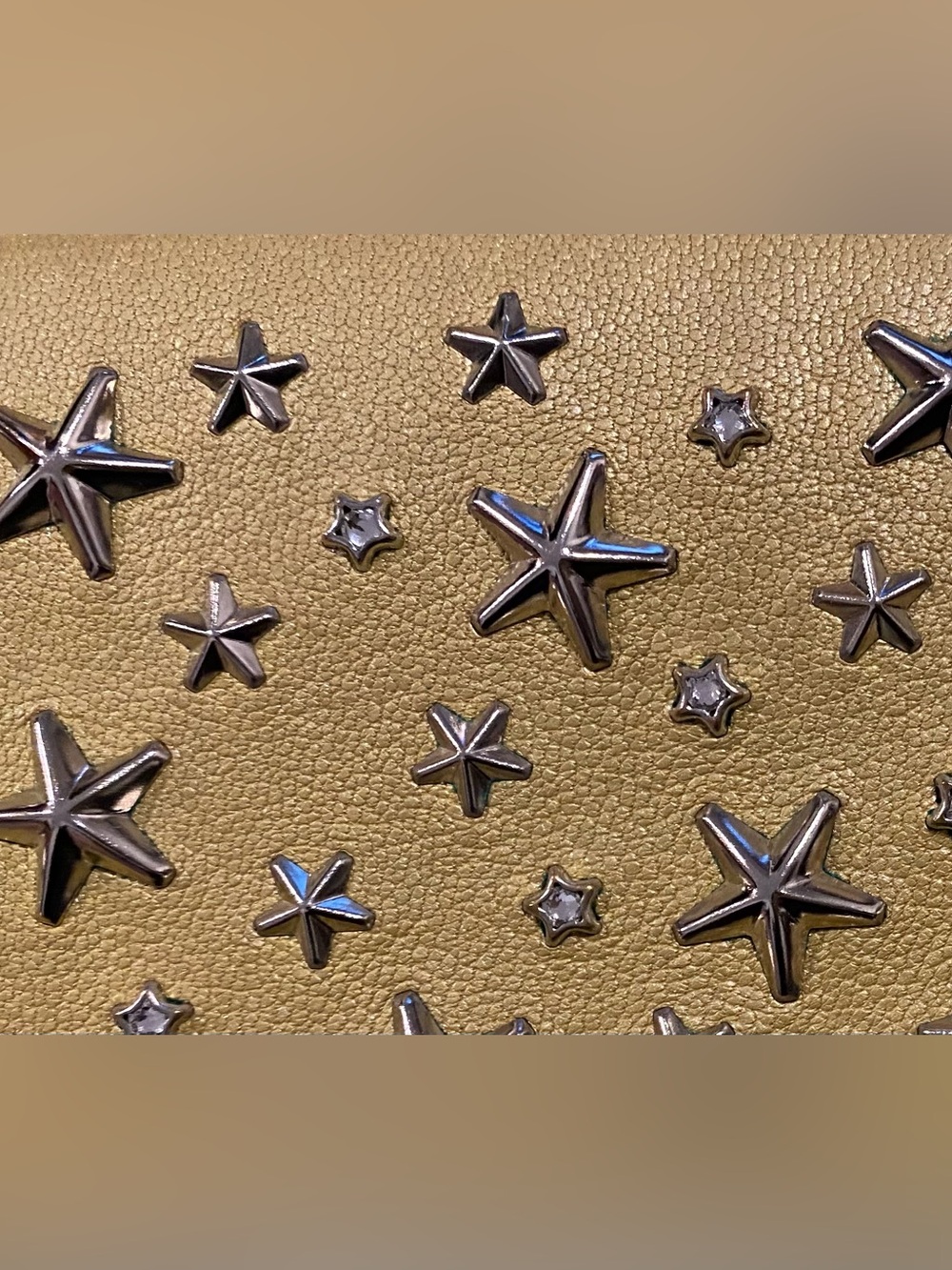 Jimmy Choo Yellow Star-Studded Zip Wallet - Picture 15 of 16
